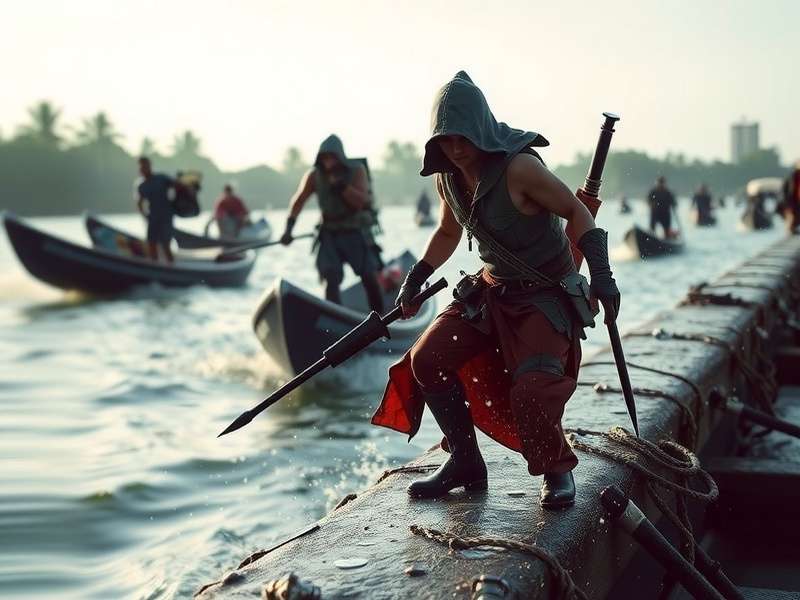 Arambol Assassins beginner tips showing stealth movement in an Indian market